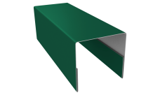 Планка П-образная заборная 20 0,45 Drap TX RAL 6005 зеленый мох (2,5м)