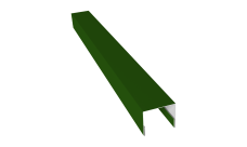 Планка П-образная заборная 24 Grand Line 0,45 PE с пленкой RAL 6002 лиственно-зеленый (3м)