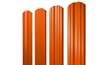 Штакетник Twin фигурный 0,45 PE RAL 2004 оранжевый