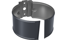 Кронштейн трубы Optima 150мм RAL 7024