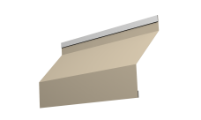 Ламель забора жалюзи Milan 0,5 Satin RAL 1015 светлая слоновая кость