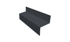 Отлив межэтажный 45 0,5 PurLite Matt RAL 7024 мокрый асфальт (2м)