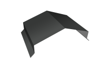 Парапетная крышка угольная 200мм Grand Line 0,5 PurLite Matt RAL 7016 антрацитово-серый (2,5м)