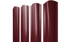 Штакетник Круглый фигурный 0,45 Drap RAL RAL 3005 красное вино