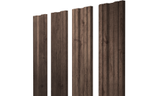 Штакетник Твин с прямым резом Grand Line 0,45 Принт Премиум Миндальное дерево Фреш