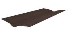 Ендова Ондулин коричневая