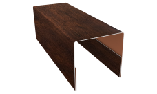 Планка П-образная заборная 20 Grand Line 0,45 Принт Премиум Бразильская вишня темная Фреш TwinColor (2,5м)