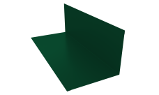 Планка примыкания 130х160мм 0,5 Satin с пленкой RAL 6005 зеленый мох (2м)