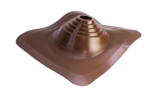 Проходной элемент MF CN угловой №110 (75-200мм) +240 силиконовый (металлический окрашенный фланец) коричневый