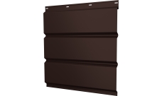 Софит металлический Классик v01 Grand Line без перфорации 0,5 PurPro Matt 275 с пленкой RAL 8017 шоколад