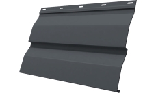 Корабельная доска 0,265 Grand Line 0,45 PE-Double с пленкой RAL 7024 мокрый асфальт