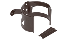 Кронштейн трубы на дерево 100мм матовый RAL 8017