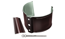 Кронштейн трубы на кирпич Grand Line PE 90 мм RAL 8017 шоколад