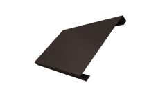 Ламель лицевая 200 забора жалюзи Texas 0,45 Drap-double TX RR 32 темно-коричневый