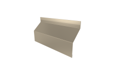 Ламель забора жалюзи Milan Slim стартовая/финишная для калиток и ворот Grand Line 0,45 Drap TX RAL 1015 светлая слоновая кость