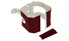 Кронштейн трубы на дерево прямоугольный Vortex в1 RAL 3005