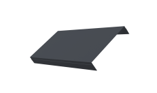 Ламель обратная 150 забора жалюзи Texas Grand Line 0,45 PE-Double RAL 7024 мокрый асфальт