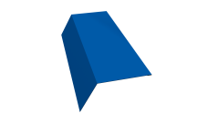 Планка карнизная 120х80 0,45 PE с пленкой RAL 5005 сигнальный синий (2м)