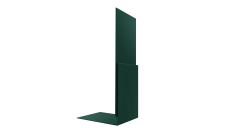 Планка приемная оконная Grand Line 0,45 ПЭ двухсторонний с пленкой RAL 6005 зеленый мох (2м)