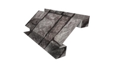 Планка угла внутреннего сложного Экобрус Grand Line 0,45 Print Elite Fine Stone TwinColor (3м)