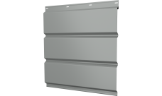 Софит металлический Классик v01 Grand Line без перфорации 0,45 PE с пленкой RAL 9006 бело-алюминиевый