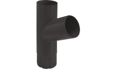 Тройник трубы Grand Line ПУ матовый 90мм RR 32 темно-коричневый