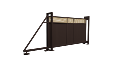 Ворота откатные Estet Plus 2,0х4,5 RAL RR 32/1014