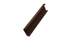 Декоративная накладка на столб универсальная 60х60 для забора жалюзи 0,45 Print Elite Choco Wood TwinColor (2м)