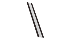 Крепежная планка для забора жалюзи Milan, Milan Slim, Tokyo Grand Line 0,5 Drap TX RAL 9005 черный (1,8м)