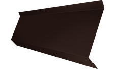 Планка примыкания в штробу 60 Grand Line 0,5 Satin Matt RAL 8017 шоколад (2м)