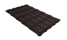 Профиль волновой "Квадро профи" ("Quadro Profi") v02 0,45 Drap-double TX RR 32 темно-коричневый