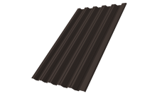 Профнастил НС35R Grand Line 0,45 PE-Double RR 32 темно-коричневый