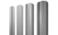 Штакетник М-образный A фигурный Grand Line 0,45 Drap RAL 7004 сигнальный серый
