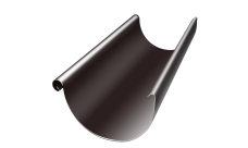 Желоб полукруглый Grand Line ПЭ 125мм 2м RR 32 темно-коричневый