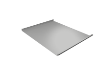 Фальц двойной стоячий Grand Line 0,45 Drap TX с пленкой на замках RAL 7047 телегрей 4