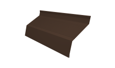 Ламель забора жалюзи Milan new gofr 0,45 Drap TX с пленкой RAL 8017 шоколад