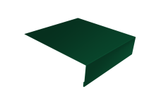 Планка лобовая/околооконная простая 190х50 Grand Line 0,45 PE-Double с пленкой RAL 6005 зеленый мох (2м)