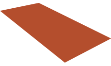 Плоский лист Grand Line 0,5 Velur X RAL 8004 терракота