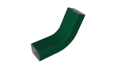 Колено стока гофрированное Vortex Lite 76х102мм PE RAL 6005 зеленый мох