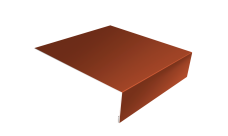 Планка лобовая/околооконная простая 190х50 0,5 PurLite Matt RAL 8004 терракота (2м)