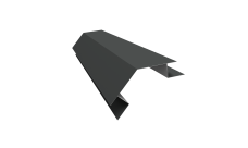 Планка угла внешнего сложного 135 градусов Блок-Хаус new Grand Line 0,5 PurLite Matt RAL 7016 антрацитово-серый (3м)