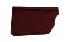 Заглушка левая Vortex 127мм RAL 8017