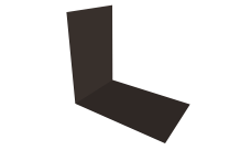 Планка снегозадержания усиливающая 0,45 Drap TX RR 32 темно-коричневый (2м)