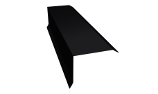 Планка торцевая 80х100 0,5 PurLite Matt RAL 9005 черный (2м)