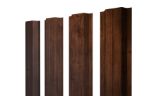 Штакетник П-образный A с прямым резом Grand Line 0,45 Print Premium Cherry Wood Fresh TwinColor