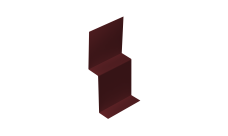 Стартовый профиль фибросайдинга 0,7 PE с пленкой RAL 3005 красное вино (2м)