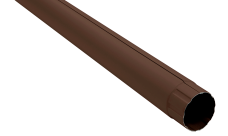 Труба круглая GL PU Matt 90 мм 3 м RAL 8017 шоколад