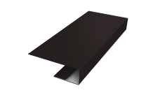 J-Профиль 12мм Grand Line 0,45 PE с пленкой RAL 9005 черный (3м)