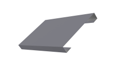 Ламель лицевая 150 забора жалюзи Texas Grand Line 0,45 Drap TX RAL 7004 сигнальный серый