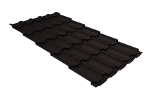 Металлочерепица "Квинта плюс" ("Kvinta plus") 0,5 Velur X RAL 9005 черный